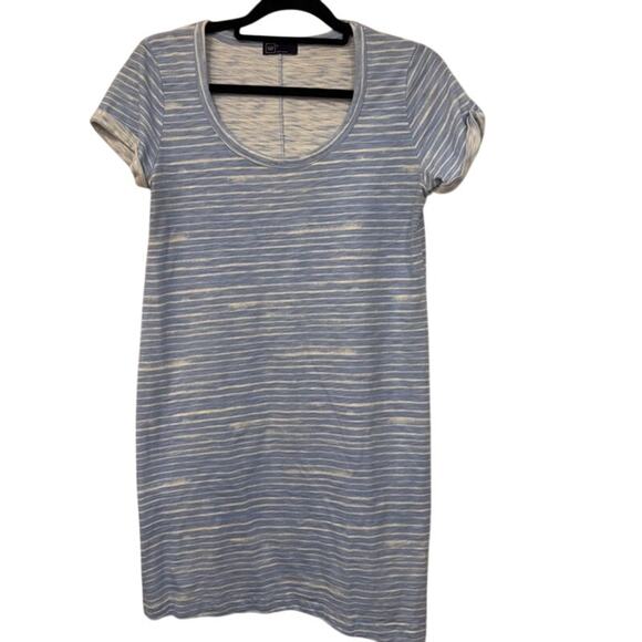 Gap LOT OF 2 T-Shirt Dresses Size Small Striped Cap Sleeve Knee Length Coastal - Picture 5 of 8